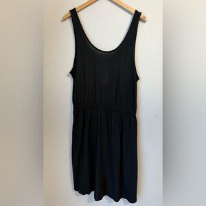 H&M Black Tank Dress Women’s Size Large Stretch Waist NWT